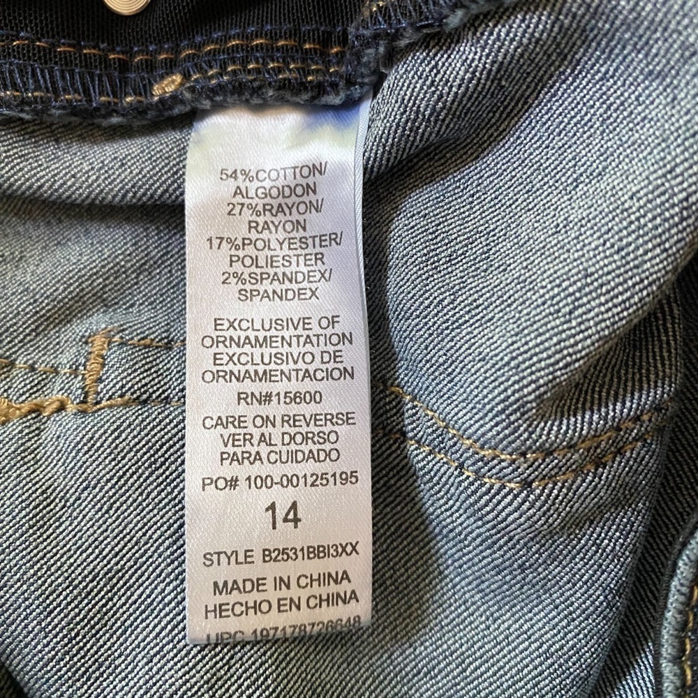 Democracy Ab Solutions crop jean size 14 - Picture 5 of 6